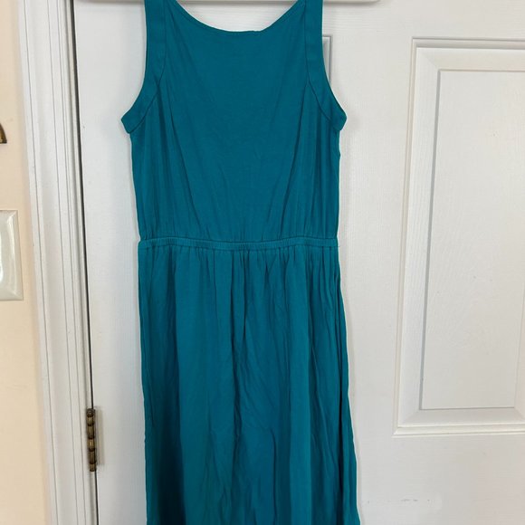 Ann Taylor Loft Sleeveless Teal Dress - Size XS - Picture 2 of 5
